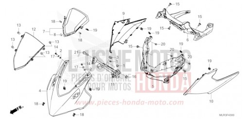 UPPER COWL CBR500RAR de 2024